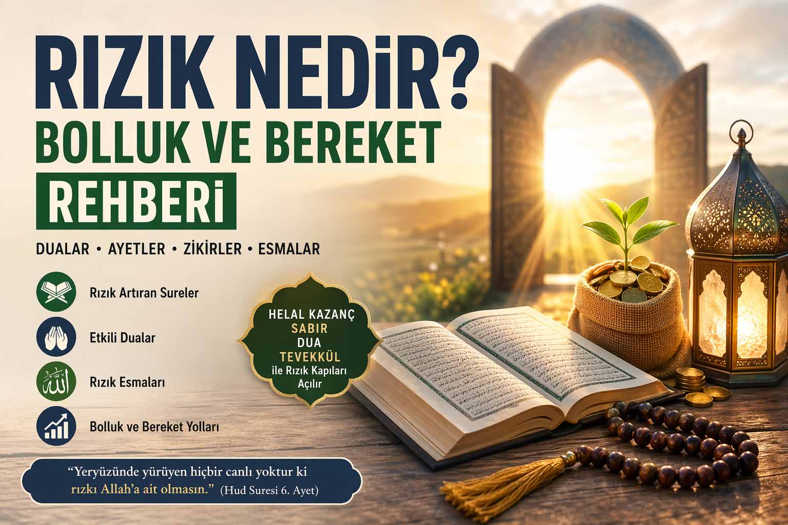 Rızık Nedir? İslam’da Rızık, Bolluk ve Bereket Rehberi